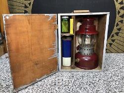Vintage AGM 3016 Lantern & Mantles & Gulfspray, & Instructions & Custom Wood Box