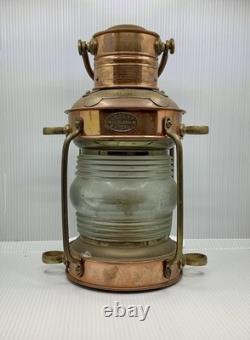 Vintage ANCHORLIGHT Copper/Brass Nautical Lantern -Clark Bros London