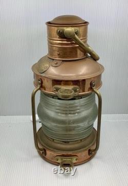 Vintage ANCHORLIGHT Copper/Brass Nautical Lantern -Clark Bros London