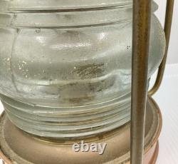 Vintage ANCHORLIGHT Copper/Brass Nautical Lantern -Clark Bros London