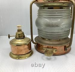 Vintage ANCHORLIGHT Copper/Brass Nautical Lantern -Clark Bros London