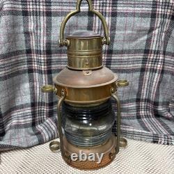 Vintage ANCHORLIGHT Copper/Brass Nautical Lantern -Clark Bros London Bristol