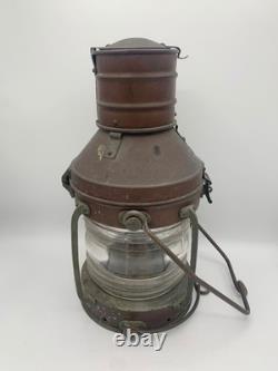 Vintage ANCHOR Copper/Brass Nautical Oil Lantern Maritime Marine Lamp