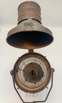 Vintage ANCHOR Copper/Brass Nautical Oil Lantern Maritime Marine Lamp