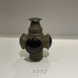 Vintage Adlake Non-Sweating 3 Way Railroad Signal Lamp Kerosene lantern Antique