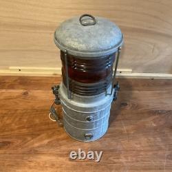 Vintage Amber Nautical Light/Lantern Apx. 15 inches