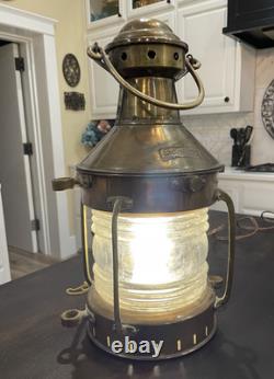Vintage Anchor Nautical Ship Buoy 15 Lantern Lamp Absolutely Beautiful