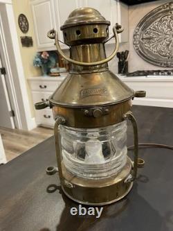Vintage Anchor Nautical Ship Buoy 15 Lantern Lamp Absolutely Beautiful