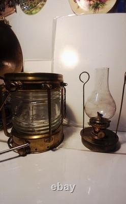 Vintage Anchor Nautical Ship Buoy Lantern Lamp