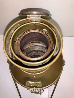 Vintage Anchor Oil Lamp Brass Copper Nautical Ship Lantern Boat Light