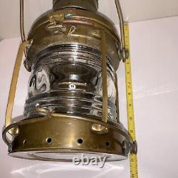 Vintage Anchor Oil Lamp Brass Copper Nautical Ship Lantern Boat Light