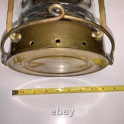 Vintage Anchor Oil Lamp Brass Copper Nautical Ship Lantern Boat Light