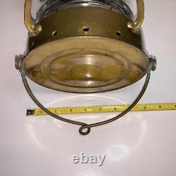 Vintage Anchor Oil Lamp Brass Copper Nautical Ship Lantern Boat Light