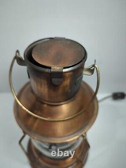 Vintage Anchor Ship Lantern Boat Light Copper Lamp Underwriters Laboratories