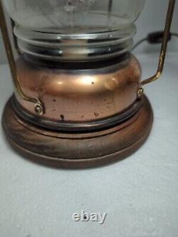 Vintage Anchor Ship Lantern Boat Light Copper Lamp Underwriters Laboratories