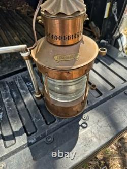 Vintage Ankerlicht Nautical Lantern Copper & Brass