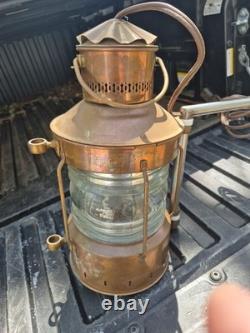 Vintage Ankerlicht Nautical Lantern Copper & Brass