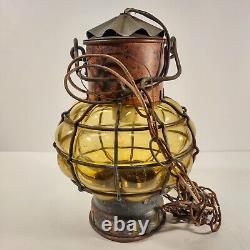 Vintage Ankerlicht Style Bubble Glass, Brass / Copper Nautical Seafaring Lantern