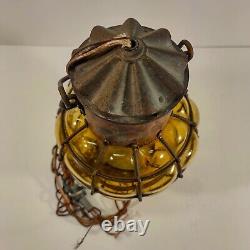 Vintage Ankerlicht Style Bubble Glass, Brass / Copper Nautical Seafaring Lantern