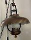 Vintage/Antique 1950's-70s Rustic Country Western Lantern Style Chandelier Light