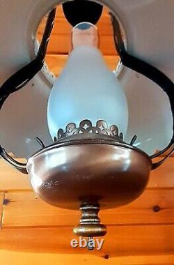 Vintage/Antique 1950's-70s Rustic Country Western Lantern Style Chandelier Light