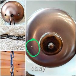 Vintage/Antique 1950's-70s Rustic Country Western Lantern Style Chandelier Light