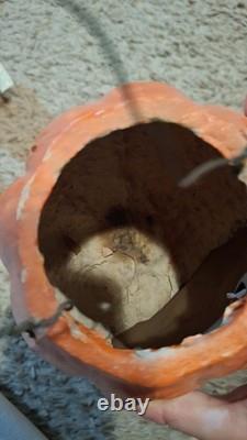 Vintage/Antique 4 1/2 Jack O Lantern With Original Paper Insert. Paper Mache