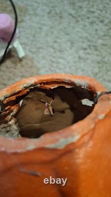 Vintage/Antique 4 1/2 Jack O Lantern With Original Paper Insert. Paper Mache