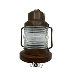 Vintage Antique 8 Copper OIL LAMP Lantern Light Ship Nautical Boat Marine