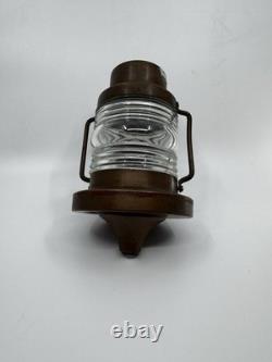 Vintage Antique 8 Copper OIL LAMP Lantern Light Ship Nautical Boat Marine