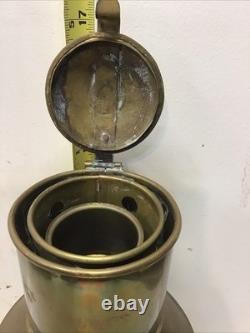 Vintage/Antique Anchor Nautical Brass&Glass Lantern 14 Tall