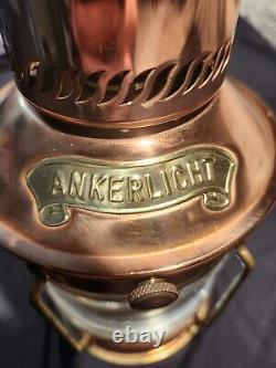 Vintage Antique Ankerlight Holland Lantern Ship Nautical Copper & Brass