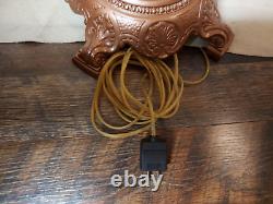 Vintage Antique Artistic Brass Floor Lamp All New Wiring & Paint & New Shade