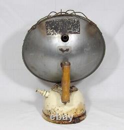 Vintage Antique Bialaddin Bowl Fire Vapalux Parrafin Oil Stove Kerosene Heater