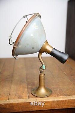 Vintage Antique Boat Light Ship spotlight brass auto accessory lantern nautical
