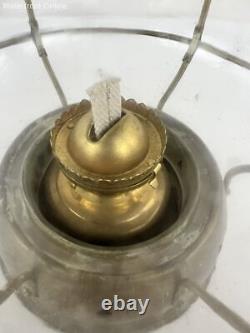 Vintage/Antique Brass & Glass Onion Globe Hanging Nautical Ships Lamp Lantern