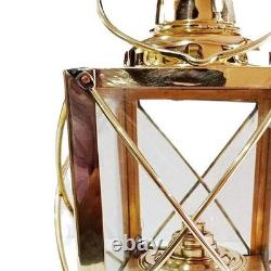 Vintage Antique Brass Miner Oil Lamp Light Brass Ship Minor Lamp Lantern Nauticl