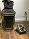 Vintage Antique Brass Ships Cabin Oil Lantern Empty