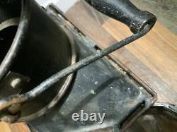 Vintage Antique Brass Ships Cabin Oil Lantern Empty
