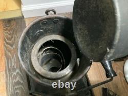 Vintage Antique Brass Ships Cabin Oil Lantern Empty