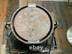 Vintage Antique Brass Ships Cabin Oil Lantern Empty