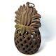 Vintage/Antique Cast Iron hanging Pineapple Lantern candle holder