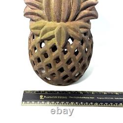 Vintage/Antique Cast Iron hanging Pineapple Lantern candle holder