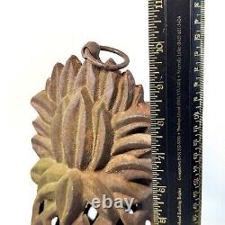 Vintage/Antique Cast Iron hanging Pineapple Lantern candle holder