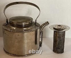 Vintage Antique Coal Miners Mining Kettle Tea Lantern Lamp Light Metal