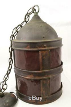 Vintage / Antique Copper Virden Hanging Lantern Medieval Style #R-1-2-#1