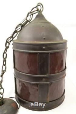 Vintage / Antique Copper Virden Hanging Lantern Medieval Style #R-1-2-#1