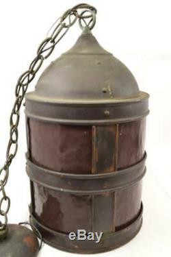 Vintage / Antique Copper Virden Hanging Lantern Medieval Style #R-1-2-#1