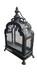Vintage Antique Decorative Metal Wrought Iron And 4 Sided Glass Hammered Lantern