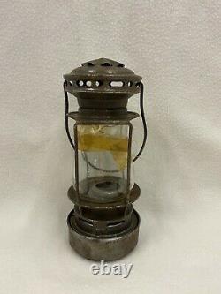 Vintage Antique Dietz Sport Skaters Lantern Cracked Broken Globe